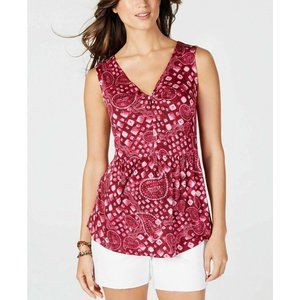 NWT Style & Co Paisley Print Top